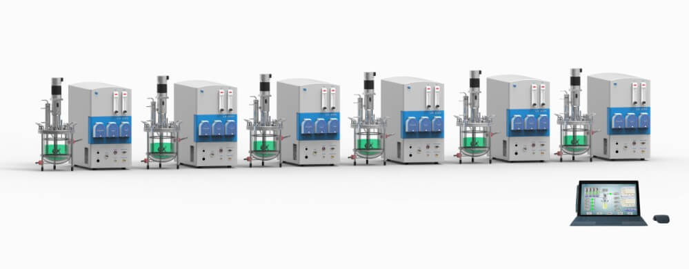 多聯玻璃發酵罐