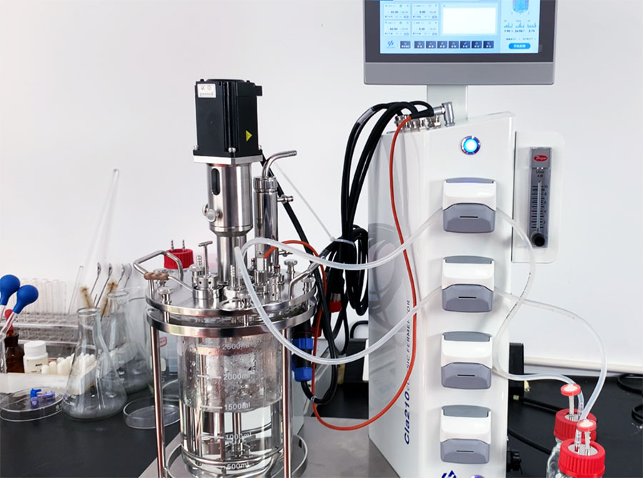 玻璃發酵罐補料瓶連接